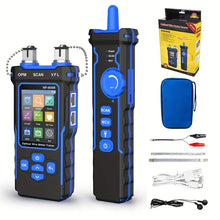1PC Network Cable Tester Optical Wire Meter Tracer LCD Digital Rechargeable Network Line Finder Wire PoE Checker