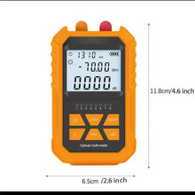 4 In 1 Optical Power Meter Network Cable Tester Fiber Tester VFL Visual Fault Locator Fiber Optic Tester OPM (FC/LC Adapter And AAA Battery Included)