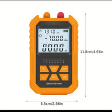 4 In 1 Optical Power Meter Network Cable Tester, Fiber Tester, 20km VFL, Visual Fault Locator Fiber Optic Tester OPM Red Light Pen Mini Optical Fiber Pen (20km VFL, Li-Battery, Include FC To LC Adapter)