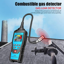 Combustible Gas Leak Detector Flammable Gas Methane Natural Gas Tester Sound Light Alarm Meter Leak Location Determine