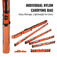 VEVOR Magnetic Torpedo Level, 78/48/32/24/16/10 in Mechanical Level Set, Bubble Vials Ruler for 45/90/180 Degree, Aluminum Alloy Leveler Tool w/Viewing Window (Only 10 inch has magnetic)