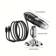 1pc 1600x Portable Digital Microscope Camera for Insect, Skin, Plant Observation, Industrial Testing, Circuit Board Detection, and Knitwear Testing