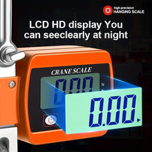 Heavy Duty Portable Crane Scale - Accurate Digital Hanging Scale with LCD Backlight & Industrial Hook for Easy Weighing and Lifting