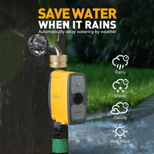 RAINPOINT WiFi Water Timer, Smart Sprinkler Timer Hose Timer WiFi Irrigation Controller, Wireless Watering System Valve, APP & Voice Control, Weather-Based Automatic Rain Delay, Brass Inlet