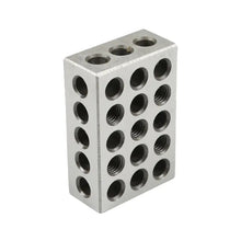 1 x 2 x 3 Matched Ultra Accuracy Parallel Blocks Set, 23-Hole 0.0001 Inch Alloy Steel, 123 Parallel Block Set with Screws and Hex Key