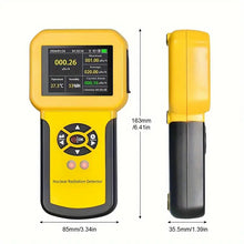 HOLDPEAK Geiger Counter Nuclear Radiation Detector, Radiation Dosimeter Beta Gamma X-ray Detection Meter With LCD Display, Rechargeable Radiation Monitor Meter With 5 Dosage Units Switched, RH, Temp