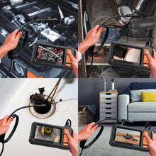 Endoscope Camera with Light, 1080P HD Dual Lens Borescope with 32G Storage Card, IPX7 Waterproof Endoscope, Borescope Camera with Light, 16.5ft Endoscope Camera, Gadgets for Men (4.3")