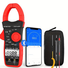 BTMETER AC/DC 1000A Clamp Multimeter, 4000 Counts Digital Clamp-on Meter With Data Logging Measure Amp Volt Ohm Capacitance Frequency Temperature Continuity, Electrical Tester 570T-APP
