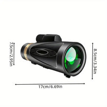 80x100 High Power Monocular Telescope. Has Smartphone Adapter & Tripod. Larger Vision. For Adults. BAK4 Prism. Good for Bird Watching, Hunting, Hiking, Camping, Wildlife GXKDT-1