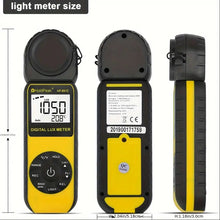 HOLDPEAK Digital Light Meter, Digital Illuminometer/Light Meter With 1-300, 000 Lux (1-30, 000 FC) Measuring Ranges And 270° Rotated Sensor For LED Lights And Plants Lumen Meter, HP-881E