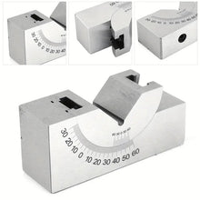 Greensen Milling Machine Precision Parts Adjustable Degrees Angle Gauge AP30 Angle V Block Micro Adjustable Angle Block Stainless Steel Precision Adjustable Angle Gauge 75x25x36mm For Milling Lathe Machinist Tools