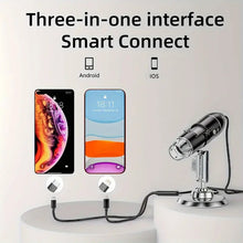 1pc 1600x Portable Digital Microscope Camera for Insect, Skin, Plant Observation, Industrial Testing, Circuit Board Detection, and Knitwear Testing