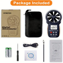 BTMETER BT-866A Pro Handheld HVAC Anemometer For CFM Air Flow, Wind Speed Meter Gauge Measures Wind Velocity Temp%RH Dew Point With USB Sync To PC