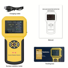 HOLDPEAK Geiger Counter Nuclear Radiation Detector, Radiation Dosimeter Beta Gamma X-ray Detection Meter With LCD Display, Rechargeable Radiation Monitor Meter With 5 Dosage Units Switched, RH, Temp
