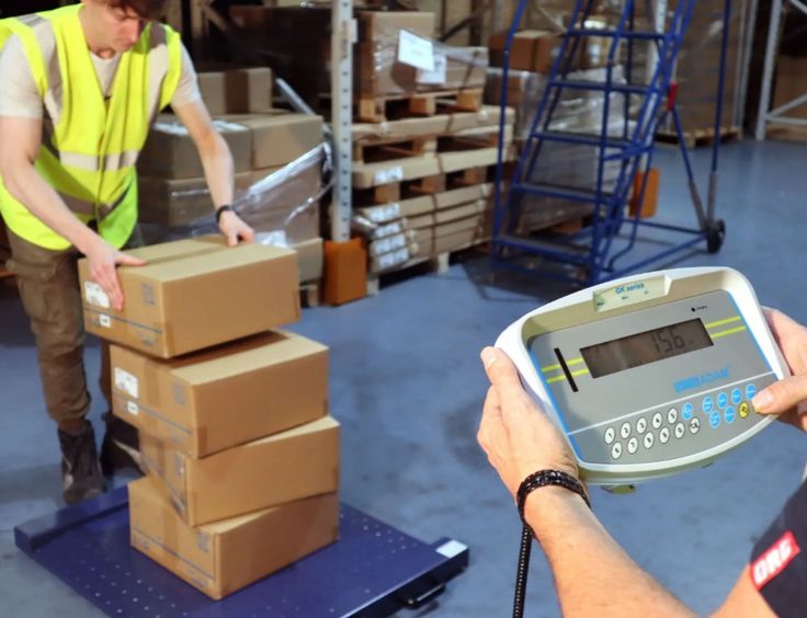 Certified industrial scale operating safely in a hazardous chemical processing environment.