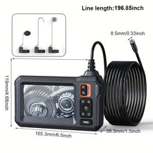 Industrial Endoscope, Digital Borescope Inspection Camera, 8mm Camera, Sewer Camera With 4.3 Inch LCD Screen, 8 LED Lights, Semi-Rigid Cable