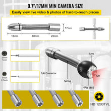 VEVOR Sewer Camera, 32.8FT 4.3" Screen, Pipeline Inspection Camera with DVR Function & Snake Cable, Waterproof IP68 Borescope with LED Lights, Industrial Endoscope for Home Wall Duct Drain Pipe Plumb