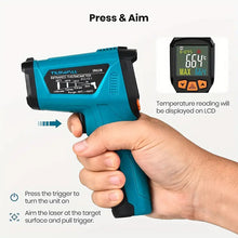 Tilswall Infrared Thermometer (Not For Humans) -50°C To 800°C Tilswall IR Digital Laser Temperature Meter With Thermometer Cooking LCD Display, Alarm For High/Low Temperature Cooking Barbecue