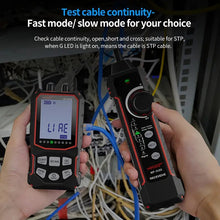 NOYAFA NF-918S Network Cable Tester with 6 wavelength Optical Power Meter, Cable Toner Ethernet Cable Tester RJ45 Network Tester with 10mw Visual Fault Locator, PoE Tester Network Tools