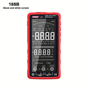 1pc Digital Multimeter Tester Auto-Ranging TRMS 6000 Counts Voltmeter Smart Rechargeable Meter Measures AC/DC Current, NCV, Voltage, Ohm, Amp, Resistance, Diodes, Countinuity, Capacitance, Temperature