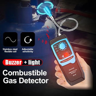 Aicevoos Digital Display Combustible Gas Leak Detector, Flammable Gas Natural Gas Methane Tester, Buzzer And Light Alarm Meter