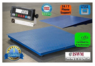 4' x 6' (48" X 72") 10 k lbs Platform Pallet Floor Scale with 1 ramp and PS-IN202  Indicator
