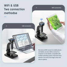 Electron microscope detector High definition high times Service table with lamp 2000x magnifying glass Wireless portable industrial microscope