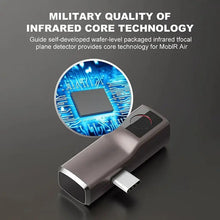 Mobile Phone Thermal Camera, 120×90 IR Multifunctional External Thermal Imager, 25Hz Refresh Rate 10, 800 Pixels With Video Recording & Shooting, For Electrical/ Mechanical Maintenance (iOS)