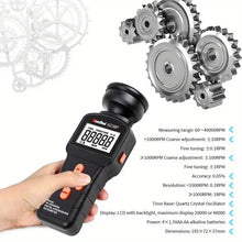 6238P Digital Stroboscope Tachometer LCD Non-Contact Flash Photoelectric Revolution Meter 60-40000 RPM Speedmeter Tester
