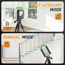 SAVSEC 8 Lines Green Beam Cross Line Laser Level 360 Self-Leveling Horizontal and Vertical