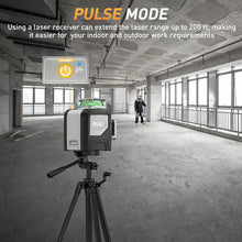 SAVSEC 8 Lines Green Beam Cross Line Laser Level 360 Self-Leveling Horizontal and Vertical