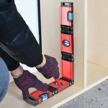 28in Aluminum Alloy Foldable Carpenter's Ruler, High Accuracy, No Assembly-Perfect for Carpentry & Home Decor