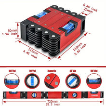 28in Aluminum Alloy Foldable Carpenter's Ruler, High Accuracy, No Assembly-Perfect for Carpentry & Home Decor