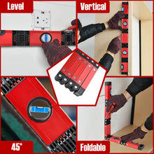 28in Aluminum Alloy Foldable Carpenter's Ruler, High Accuracy, No Assembly-Perfect for Carpentry & Home Decor
