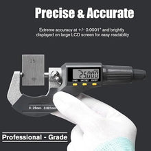 High precision digital display outer diameter micrometer 0-25mm professional imperial/metric measurement tool, spiral micrometer digital display micrometer measuring instrument, resolution thickness gauge