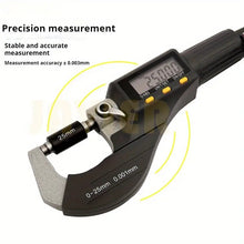 High precision digital display outer diameter micrometer 0-25mm professional imperial/metric measurement tool, spiral micrometer digital display micrometer measuring instrument, resolution thickness gauge