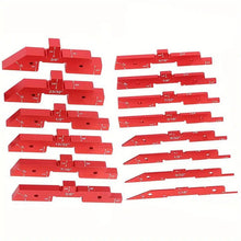 Router Table Setup Bars Setup Blocks Woodworking Aluminum Precision Set Up Block Height Gauge Set for Router Table Saw and Angle Measure Set up (14PCS)