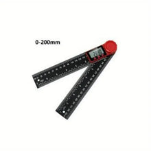 2 pack Protractors Digital Display Angle Level Ruler Goniometer Angle Finder Inclinometer75 90 Degree Measuring Gauging Carpenter Tools(Color:200mm)