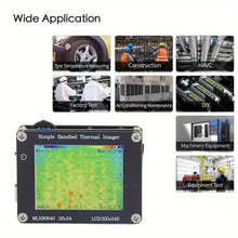 Thermal Imager Camera, Pocket IR Thermal Imaging Camera with 2in LCD Screen, -4°F~752°F High Accuracy Non Contact Infrared Camera for Temperature Detection