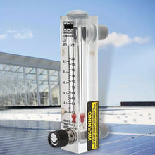 0.1-0.5GPM Water Liquid Flow Meter Tool Flowmeter Water Liquid Inline Flowmeter Rotameter Adjustable Knob Panel Type, Female Thread 1/ 4 Inch Inch BSPT
