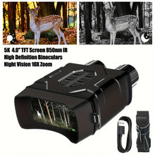 850nm Infrared Night Vision Goggles Hunting Binoculars 10X Zoom IR Record Camera