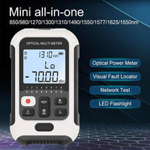 Fiber Optical Power Meter, Multifunctional High Accuracy Fiber Optic Cable Tester SC FC ST Network Cable Tester for 850, 980, 1270, 1300, 1310, 1490, 1550, 1577, 1625, 1650nm