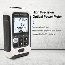 Fiber Optical Power Meter, Multifunctional High Accuracy Fiber Optic Cable Tester SC FC ST Network Cable Tester for 850, 980, 1270, 1300, 1310, 1490, 1550, 1577, 1625, 1650nm