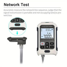 Fiber Optical Power Meter, Multifunctional High Accuracy Fiber Optic Cable Tester SC FC ST Network Cable Tester for 850, 980, 1270, 1300, 1310, 1490, 1550, 1577, 1625, 1650nm