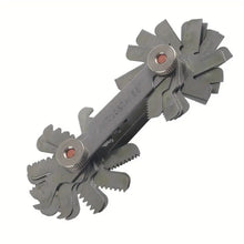 Stainless Steel 60 Degree Screw Pitch Measuring Tool Whitworth Screw Pitch Thread Plug Gage for Checking Tool Angle While Cutting Threads, Applied to Measure Thread and External Thread Tooth Pitch, and Versatile Gauge for Metal Turning Lathes, Gauges