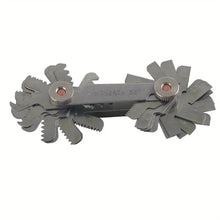 Stainless Steel 60 Degree Screw Pitch Measuring Tool Whitworth Screw Pitch Thread Plug Gage for Checking Tool Angle While Cutting Threads, Applied to Measure Thread and External Thread Tooth Pitch, and Versatile Gauge for Metal Turning Lathes, Gauges