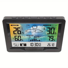 Wireless weather clock 3383F weather forecast clock weather clock temperature and humidity calendar weather station electronic alarm clock