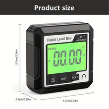 1pc, Digital Angle Meter Magnetic LCD Digital Level Tool, Protractor Inclinometer Level Backlight Portable Angle Measurement Tool Measuring Instrument for Woodworking Construction