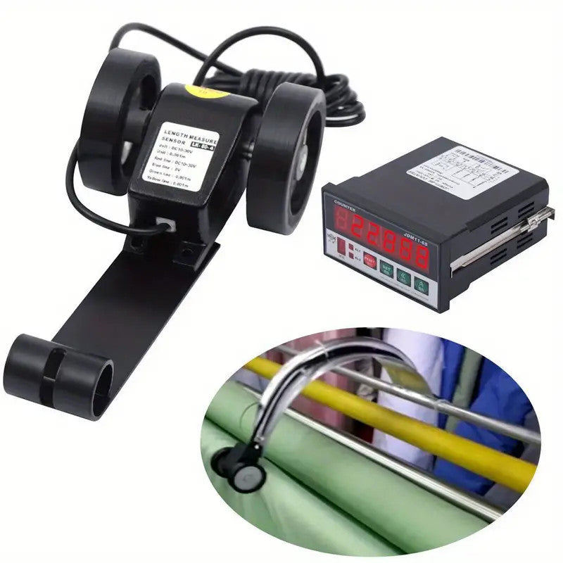 Digital Length Meter Counter Length Measuring Wheels w/ Control Functi