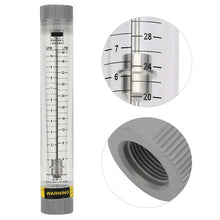LZM- 20G 1- 10GPM Acrylic P lexiglass Tube Type Liquid Flowmeter F low Meter for Female G3/ 4in
